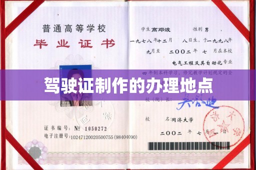 屏边驾驶证制作的办理地点